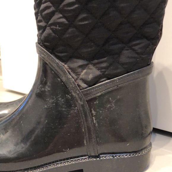 ZARA Girl’s black rubber boots - Picture 6 of 6